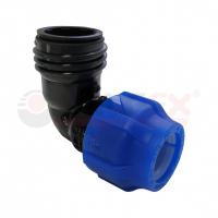 Отвод компрессионный с наружной резьбой 50х1 1/2" (20/5) VALFEX